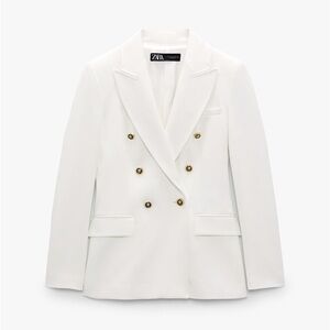 ZARA White Tailored Blazer Size Medium